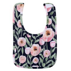 Captivating Watercolor Flowers Baby Bib by GardenOfOphir