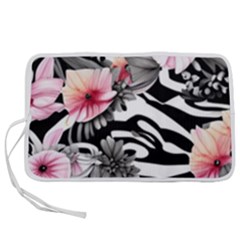 Brilliantly Hued Watercolor Flowers In A Botanical Pen Storage Case (m) by GardenOfOphir