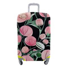 Boho Watercolor Botanical Flowers Luggage Cover (small)