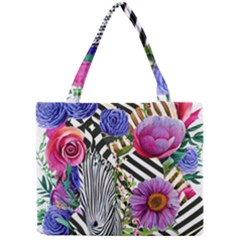 Bountiful Watercolor Flowers Mini Tote Bag by GardenOfOphir
