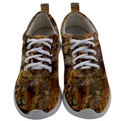 Rusty Orange Abstract Surface Mens Athletic Shoes by dflcprintsclothing