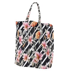 Celestial Watercolor Flowers Giant Grocery Tote by GardenOfOphir