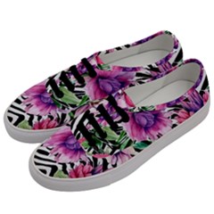 Classy And Chic Watercolor Flowers Men s Classic Low Top Sneakers by GardenOfOphir