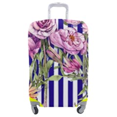 Classy And Chic Watercolor Flowers Luggage Cover (medium) by GardenOfOphir