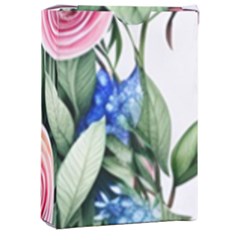 County Charm – Watercolor Flowers Botanical Playing Cards Single Design (rectangle) With Custom Box by GardenOfOphir