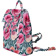 Cheerful Watercolors – Flowers Botanical Buckle Everyday Backpack by GardenOfOphir