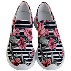 Country-chic Watercolor Flowers Women s Lightweight Slip Ons by GardenOfOphir