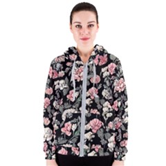 Choice Watercolor Flowers Women s Zipper Hoodie by GardenOfOphir