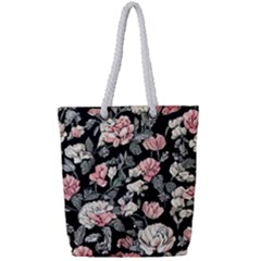 Choice Watercolor Flowers Full Print Rope Handle Tote (small) by GardenOfOphir