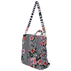 Classic Watercolor Flowers Crossbody Backpack by GardenOfOphir