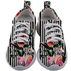 Classic Watercolor Flowers Kids Athletic Shoes