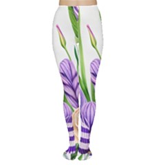 Classy Watercolor Flowers Tights by GardenOfOphir