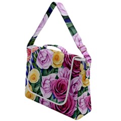 Cherished Watercolor Flowers Box Up Messenger Bag by GardenOfOphir