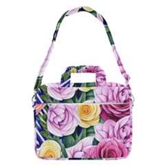 Cherished Watercolor Flowers Macbook Pro 13  Shoulder Laptop Bag  by GardenOfOphir