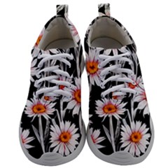 Dazzling Watercolor Flowers Mens Athletic Shoes by GardenOfOphir