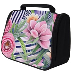 Luxurious Watercolor Flowers Full Print Travel Pouch (big) by GardenOfOphir