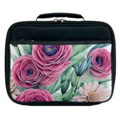 Majestic Watercolor Flowers Lunch Bag by GardenOfOphir