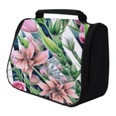 Sumptuous Watercolor Flowers Full Print Travel Pouch (small) by GardenOfOphir