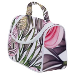 Charming And Cheerful Watercolor Flowers Satchel Handbag by GardenOfOphir