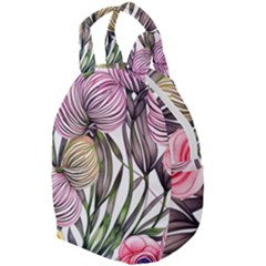 Charming And Cheerful Watercolor Flowers Travel Backpacks by GardenOfOphir