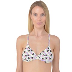 Pattern Pastel Drawing Art Reversible Tri Bikini Top