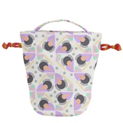 Pattern Pastel Drawing Art Drawstring Bucket Bag by Ravend