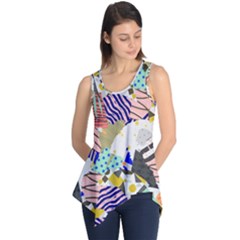 Digital Paper Scrapbooking Abstract Sleeveless Tunic