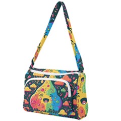 Rainbows Drip Dripping Paint Happy Front Pocket Crossbody Bag