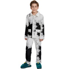 Almond Bread Apple Males Mathematics Kids  Long Sleeve Velvet Pajamas Set