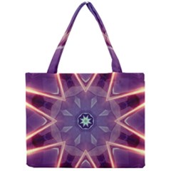 Abstract Glow Kaleidoscopic Light Mini Tote Bag by Ravend