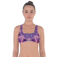 Abstract Glow Kaleidoscopic Light Got No Strings Sports Bra