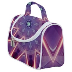 Abstract Glow Kaleidoscopic Light Satchel Handbag by Ravend