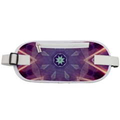 Abstract Glow Kaleidoscopic Light Rounded Waist Pouch by Ravend