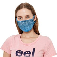 Network Social Abstract Crease Cloth Face Mask (adult)