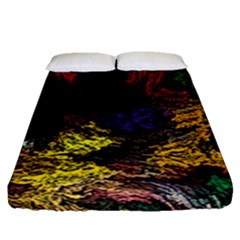 Abstract Painting Colorful Fitted Sheet (queen Size)