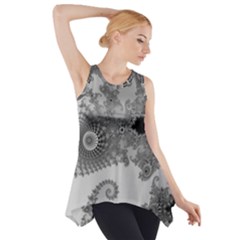 Apple Males Almond Bread Abstract Side Drop Tank Tunic