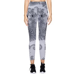 Apple Males Almond Bread Abstract Pocket Leggings 