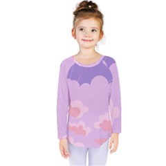 Sky Nature Sunset Clouds Space Fantasy Sunrise Kids  Long Sleeve Tee