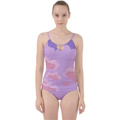 Sky Nature Sunset Clouds Space Fantasy Sunrise Cut Out Top Tankini Set by Ravend