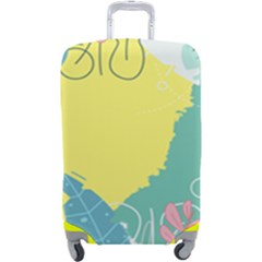 Plants Leaves Border Frame Wallpaper Background Luggage Cover (large) by Ravend