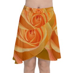 Flower Plant Rose Nature Garden Orange Macro Chiffon Wrap Front Skirt