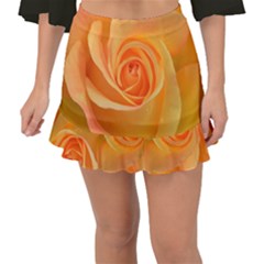 Flower Plant Rose Nature Garden Orange Macro Fishtail Mini Chiffon Skirt