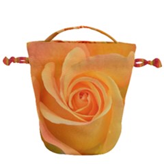 Flower Plant Rose Nature Garden Orange Macro Drawstring Bucket Bag