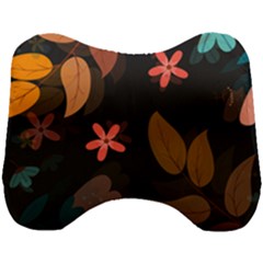 Flowers Leaves Background Floral Plants Foliage Head Support Cushion