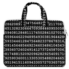 Pi Circle Diameter Circumference Ratio Radius Macbook Pro 13  Double Pocket Laptop Bag by Ravend