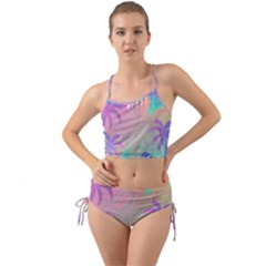 Palm Trees Leaves Plants Tropical Wreath Mini Tank Bikini Set