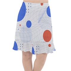 Computer Network Technology Digital Science Fiction Fishtail Chiffon Skirt by Ravend