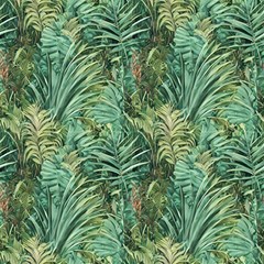 Vintage Botanical Summer Flowers Pattern