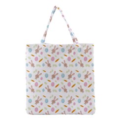 Easter Bunny Pattern Hare Easter Bunny Easter Egg Grocery Tote Bag