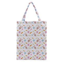 Easter Bunny Pattern Hare Easter Bunny Easter Egg Classic Tote Bag by Ravend